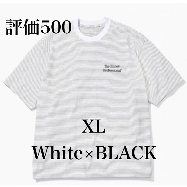 ennoy S/S Border T-Shirt (BLACK × WHITE)