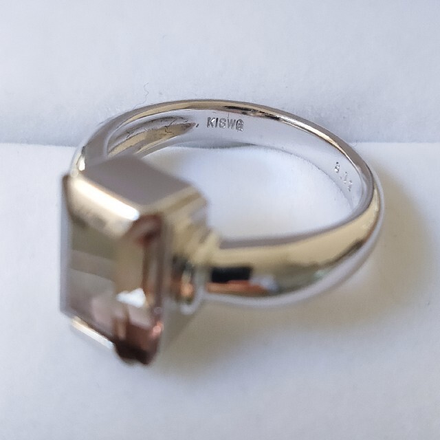 バイカラートルマリン リング K18WG 3.12ct 7.8g