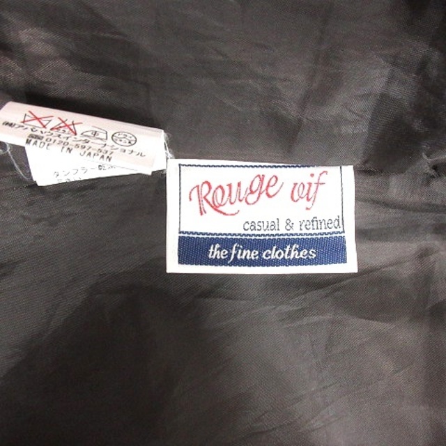 Rouge vif(ルージュヴィフ)のルージュヴィフ Rouge vif フレアスカート ミニ チェック 36 紺 レディースのスカート(ミニスカート)の商品写真