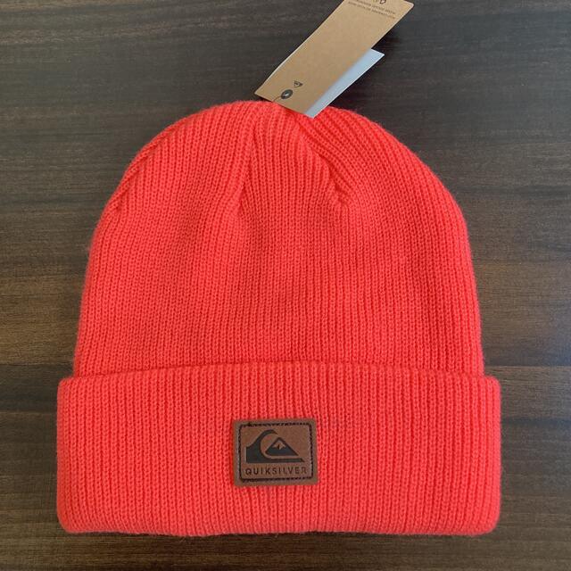 QUIKSILVER(クイックシルバー)のクイックシルバー 帽子 ニットキャップ オレンジ ワッチキャップ メンズの帽子(ニット帽/ビーニー)の商品写真