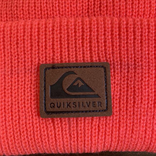 QUIKSILVER(クイックシルバー)のクイックシルバー 帽子 ニットキャップ オレンジ ワッチキャップ メンズの帽子(ニット帽/ビーニー)の商品写真