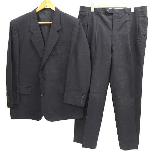 Christian Dior(クリスチャンディオール)のクリスチャンディオール シングル スーツ セットアップ 無地 約Lサイズ 紺 メンズのスーツ(スーツジャケット)の商品写真