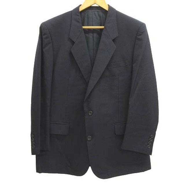 Christian Dior(クリスチャンディオール)のクリスチャンディオール シングル スーツ セットアップ 無地 約Lサイズ 紺 メンズのスーツ(スーツジャケット)の商品写真