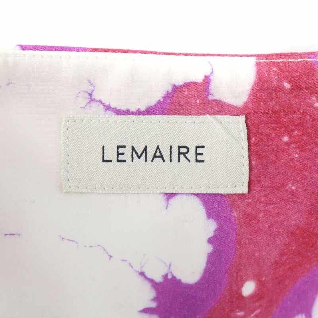 LEMAIRE(ルメール)のルメール フレアスカート ロング コットン 総柄 リボン 36 S ピンク 白 レディースのスカート(ロングスカート)の商品写真