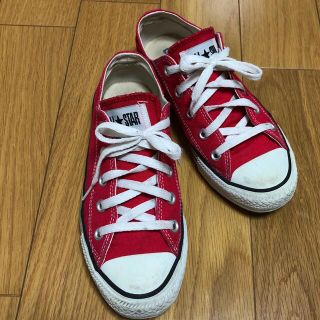 コンバース(CONVERSE)のコンバース　レッド赤23cmローカット(スニーカー)