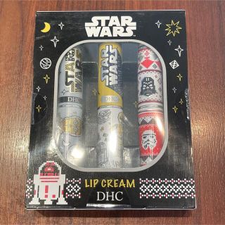 ディーエイチシー(DHC)の未開封未使用★DHC 薬用リップクリーム スター・ウォーズ 3本セット ブラック(リップケア/リップクリーム)