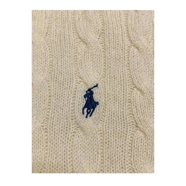 Ralph Lauren(ラルフローレン)のラルフローレン  カシミヤ×メリノウールセーター  アイボリー Sサイズ レディースのトップス(ニット/セーター)の商品写真