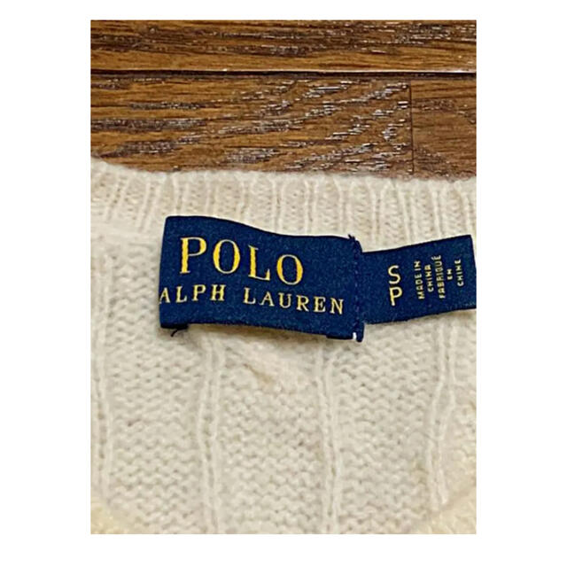 Ralph Lauren(ラルフローレン)のラルフローレン  カシミヤ×メリノウールセーター  アイボリー Sサイズ レディースのトップス(ニット/セーター)の商品写真