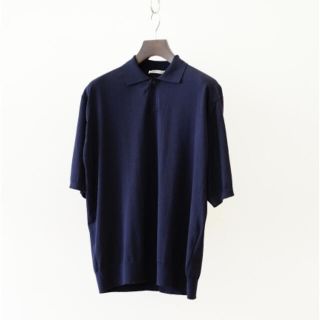 オーラリー(AURALEE)のAURALEE SuperHigh Gauze Cotton Knit POLO(ポロシャツ)