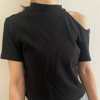ジーユー(GU)の肩出しショートTシャツ(Tシャツ(半袖/袖なし))