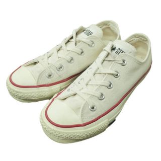 コンバース(CONVERSE)のCONVERSE コンバース 日本製 CANVAS ALL STAR J OX キャンバスオールスター ジャパン オックス 6UH01 US4(23cm) ホワイト ローカット MADE IN JAPAN スニーカー シューズ【中古】【CONVERSE】(スニーカー)