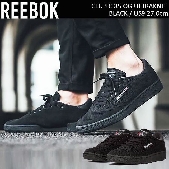 Reebok リーボック Club C 85 OG Ultraknit ブラック
