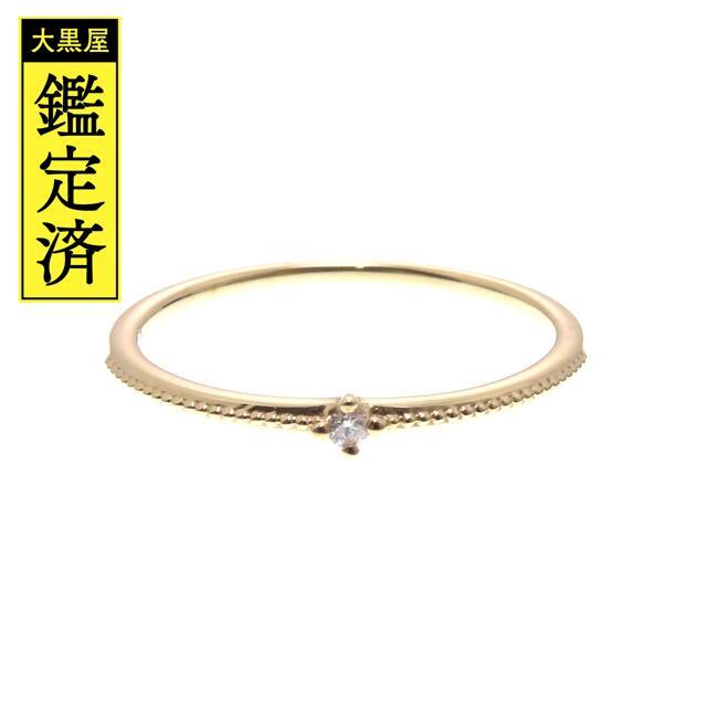 ete - ete　リング　K10イエローゴールド　ダイヤモンド0.01ct　【205】