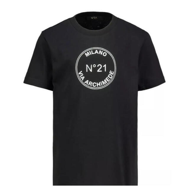 N°21(ヌメロヴェントゥーノ)のN21 Tシャツ ロゴ ブランド ブラック ヌメロヴェントゥーノ レディースのトップス(Tシャツ(半袖/袖なし))の商品写真