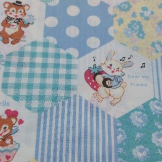 ヘキサゴン　松山敦子　ハギレ(生地/糸)
