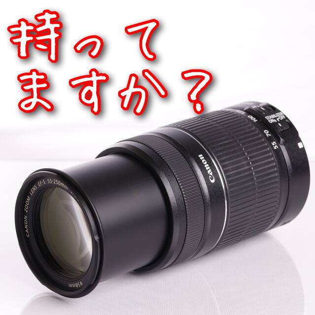 キャノン望遠レンズ⭐️EF-S 55-250mm IS Ⅱ⭐️持ってますか？