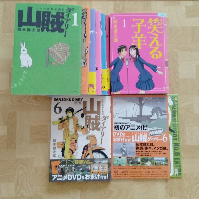 山賊ダイアリー全1-7巻＋アニメDVD＋笑える子羊 エンタメ/ホビーの漫画(全巻セット)の商品写真