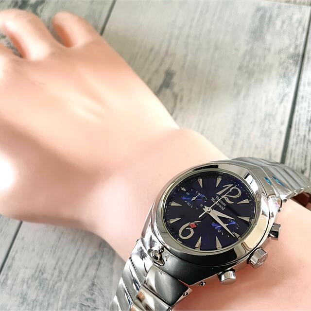 Vivienne Westwood(ヴィヴィアンウエストウッド)の【電池交換済】vivienne 腕時計 アーマークロノグラフ ネイビー シルバー メンズの時計(腕時計(アナログ))の商品写真