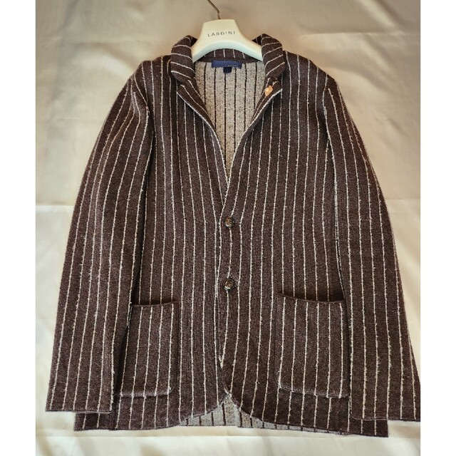 メーカー直送】 超美品【LARDINI/ラルディーニ】ニットジャケット