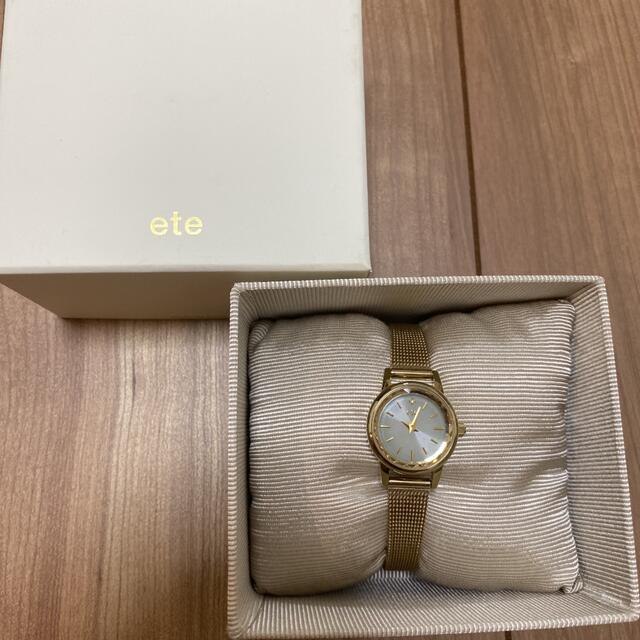 ete(エテ)のete ソーラーウォッチ　メッシュベルト レディースのファッション小物(腕時計)の商品写真