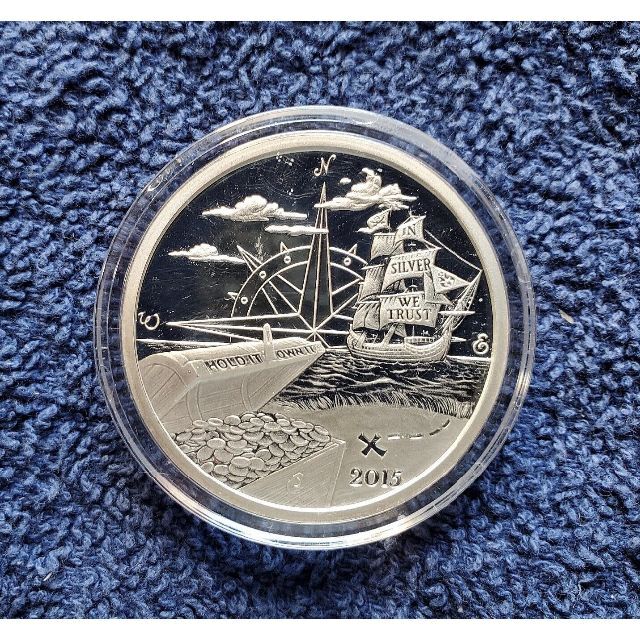 2015 ~1オンス銀貨　プルーフシルバーラウンド ~シルバーバグ島を見つけよう美術品/アンティーク