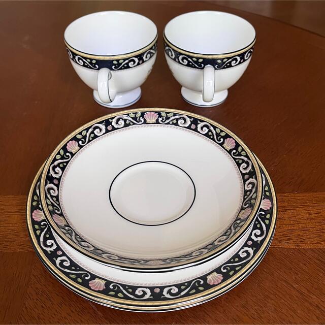 WEDGWOOD - 【黒壺美品】ウェッジウッド☆ラニーミード☆トリオ ペアの