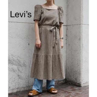 リーバイス(Levi's)のLevi’s リーバイス BAILEY DRESS ワンピース ワンピ チェック(ロングワンピース/マキシワンピース)