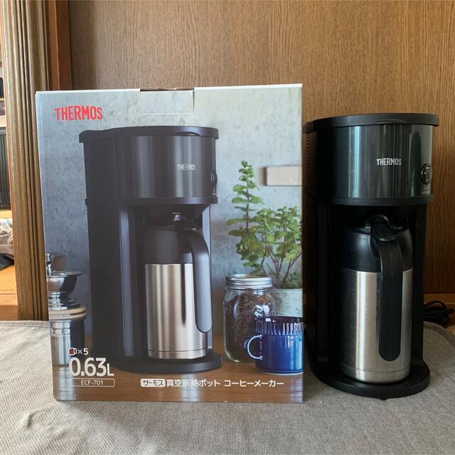 THERMOS サーモス 真空断熱ポット コーヒーメーカー ECF-701 BK ブラック(1台の通販 by moon｜サーモスならラクマ