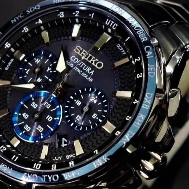 専用 最高級 SEIKO SSG021 セイコー 上級コーチュラ電波ソーラー