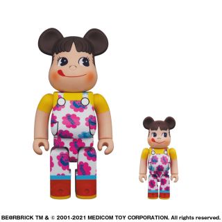 メディコムトイ(MEDICOM TOY)のBE@RBRICK ペコちゃん ミルキー 70周年デザイン 100% 400% (その他)