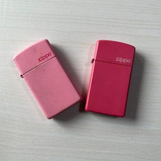 ジッポー(ZIPPO)のZippo ピンク2点セット(タバコグッズ)