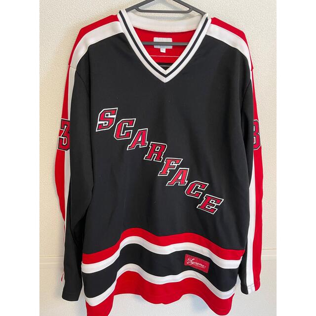 Tシャツ/カットソー(七分/長袖)supreme scarface hockey jersey Lサイズ