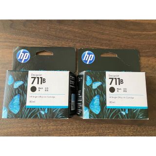 ヒューレットパッカード(HP)の⭐︎HP⭐︎ HP711インクカートリッジ ブラック80ml 2個セット(OA機器)