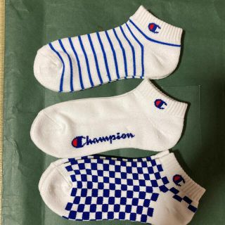 チャンピオン(Champion)の【新品】チャンピオン　3足組　ショート丈ソックス　23〜25cm(ソックス)