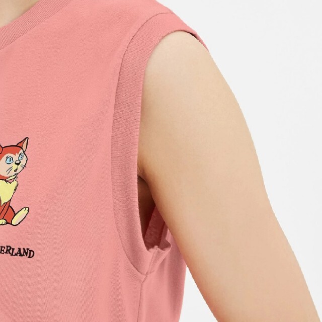 GU(ジーユー)のGU グラフィックT ピンク Disney アリス XS メンズのトップス(Tシャツ/カットソー(半袖/袖なし))の商品写真