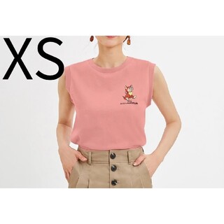 ジーユー(GU)のGU グラフィックT ピンク Disney アリス XS(Tシャツ/カットソー(半袖/袖なし))