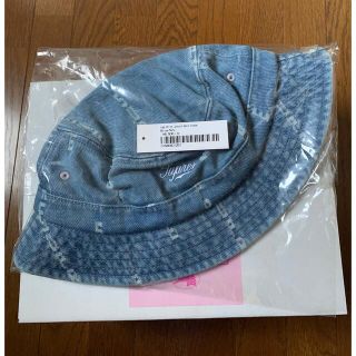 シュプリーム(Supreme)のLogo Stripe Jacquard Denim Crusher(ハット)