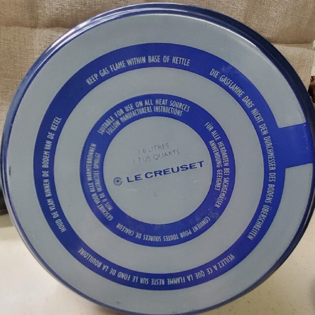 LE CREUSET(ルクルーゼ)のル・クルーゼ(Le Creuset)ケトル■コバルトブルー■ インテリア/住まい/日用品のキッチン/食器(鍋/フライパン)の商品写真