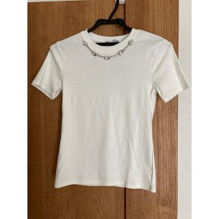 ザラ(ZARA)のZARA ネックレスフィットTシャツ(Tシャツ/カットソー(半袖/袖なし))