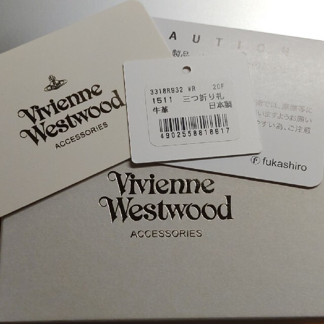 Vivienne Westwood(ヴィヴィアンウエストウッド)の【Vivienne westwood】三つ折り財布 牛革 新品★ レディースのファッション小物(財布)の商品写真