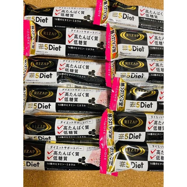 早い者勝ち！ライザップ5Diet ダイエットサポートバー　14本 ストロベリー味 コスメ/美容のダイエット(ダイエット食品)の商品写真