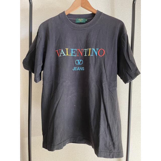 正規 20SS VALENTINO ヴァレンティノ ロゴ クルーネック Tシャツ カットソー 黒 M VV3MG10V738 - icaten