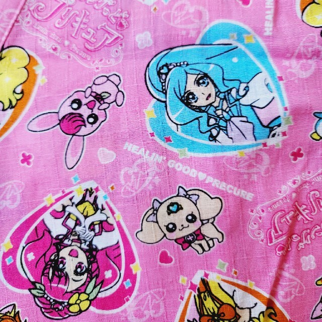 BANDAI(バンダイ)の新品☆ヒーリングっどプリキュア　甚平 キッズ/ベビー/マタニティのキッズ服女の子用(90cm~)(甚平/浴衣)の商品写真