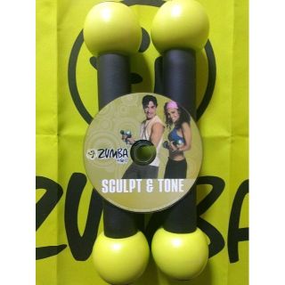 ズンバ(Zumba)のZUMBA　ズンバ　SCULPT&TONE　DVD　マラカス 付き　トーニング(スポーツ/フィットネス)