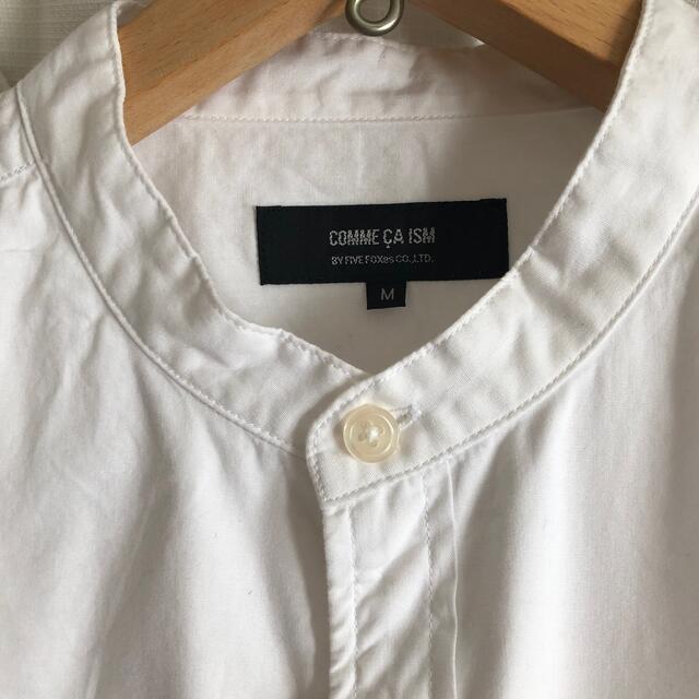 COMME CA ISM(コムサイズム)のコムサ　ノーカラーシャツ メンズのトップス(シャツ)の商品写真