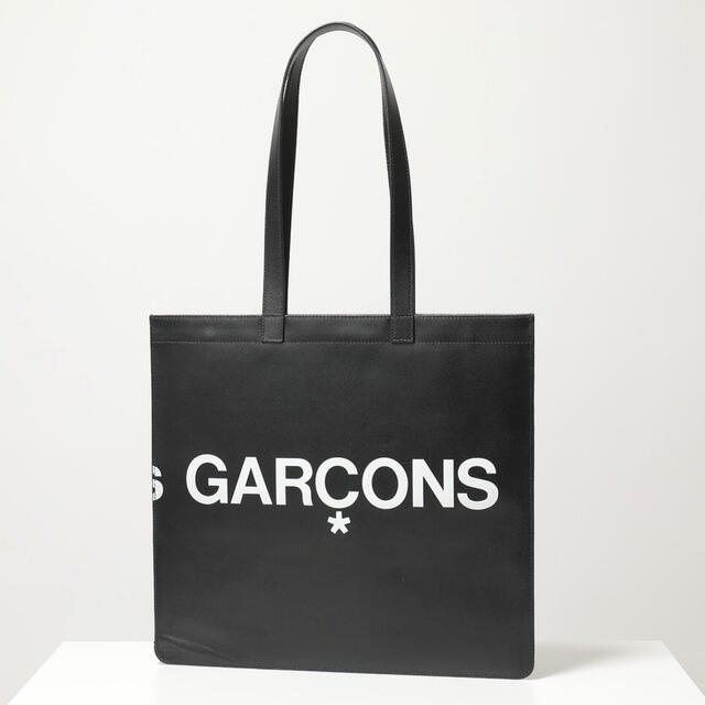 COMME des GARCONS(コムデギャルソン)の新品 コムデギャルソン トート レザー ブラック ロゴ HUGE LOGO レディースのバッグ(トートバッグ)の商品写真