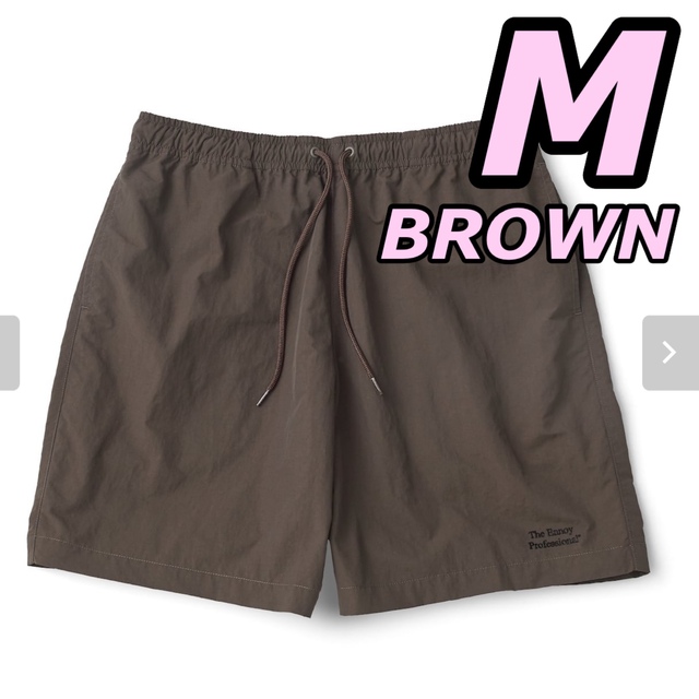 1LDK SELECT(ワンエルディーケーセレクト)のennoy Nylon Shorts (BROWN) Mサイズ メンズのパンツ(ショートパンツ)の商品写真
