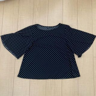 ユニクロ(UNIQLO)のユニクロ　ドットトップス(カットソー(半袖/袖なし))