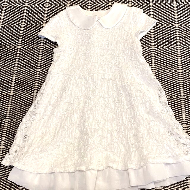 COMME CA FOSSETTE ワンピース　ドレス　付け襟　100 　発表会 キッズ/ベビー/マタニティのキッズ服女の子用(90cm~)(ドレス/フォーマル)の商品写真