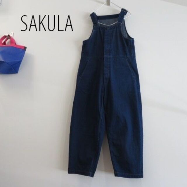 新品 SAKULA サクラ　デニムサロペット　オーバーオール